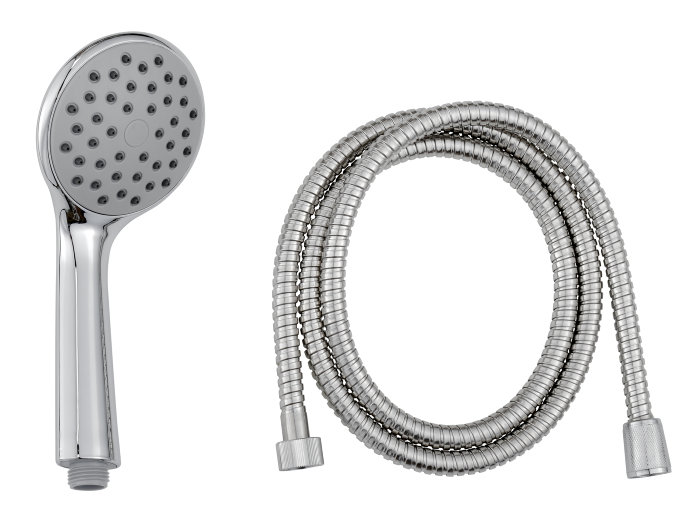 Dusjsett m/hånddusj Ø100 mm krom - Geyser